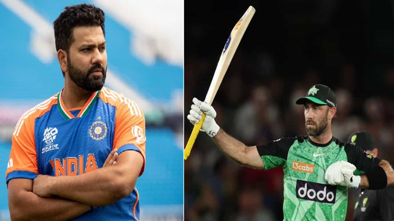 Cricket : 6,6,6,6,6,6,4,4,4,4,4, ग्लेन मॅक्सवेल याची विस्फोटक खेळी, रोहितचा महारेकॉर्ड ब्रेक