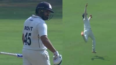 Ranji trophy : रोहित शर्मा दुसऱ्या डावातही अपयशी, जम्मू-काश्मीरच्या खेळाडूचा अप्रतिम कॅच, हिटमॅन माघारी