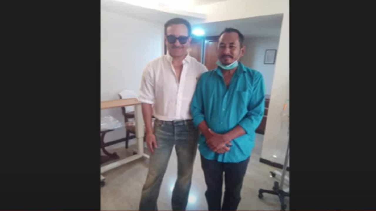 Saif Meet AutoDriver Video : अखेर सैफनं 'त्या' रिक्षाचालकाची भेट घेतली, फोटो आला समोर