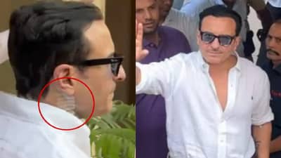 सैफ अली खान याच्या शरीरावर जखमा, चाहत्यांना पाहताच म्हणाला..., व्हिडीओ व्हायरल