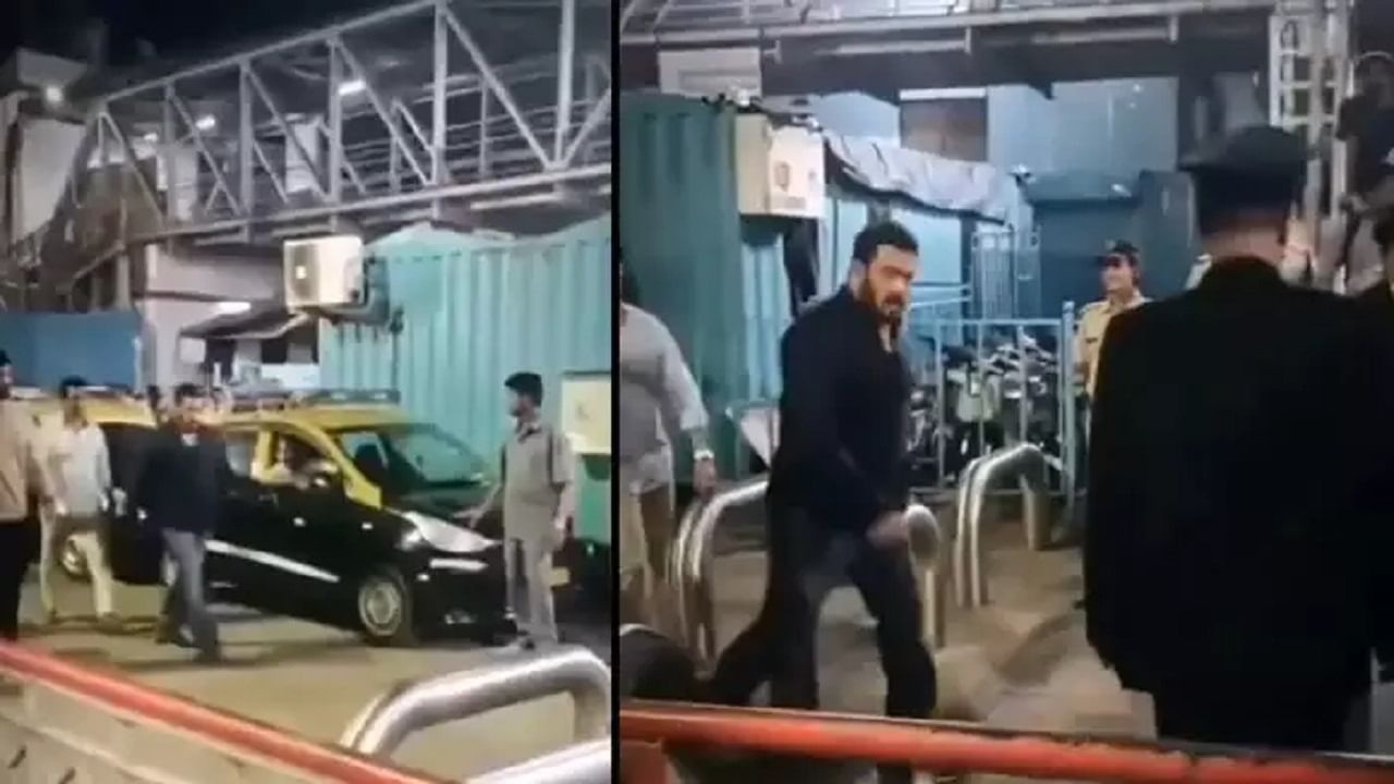 सलमान खानचा मुंबई रेल्वे स्थानकावर जलवा, भाईजानची झलक पाहण्यासाठी चाहत्यांची गर्दी