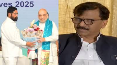 अमित शाह हेच एकनाथ शिंदेंचे दैवत, त्यांचा फोटो... संजय राऊतांची टीका