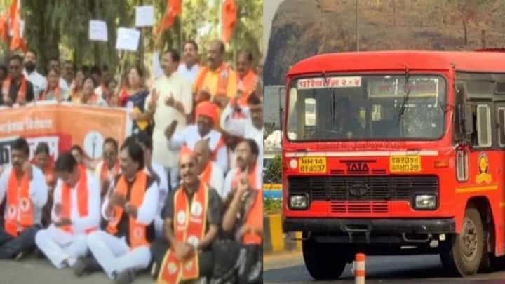 MSRTC Bus Fare Increase : एसटी भाडेवाढीविरोधात ठाकरेंची सेना आक्रमक; आज राज्यभरात आंदोलन MSRTC Bus Fare Increase : एसटी भाडेवाढीविरोधात ठाकरेंची सेना आक्रमक; आज राज्यभरात आंदोलन