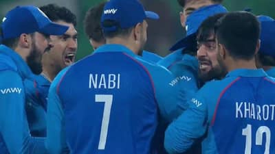 AFG vs ENG : अफगाणिस्तानचा रंगतदार सामन्यात 8 धावांनी विजय, इंग्लंडचं पराभवासह पॅकअप