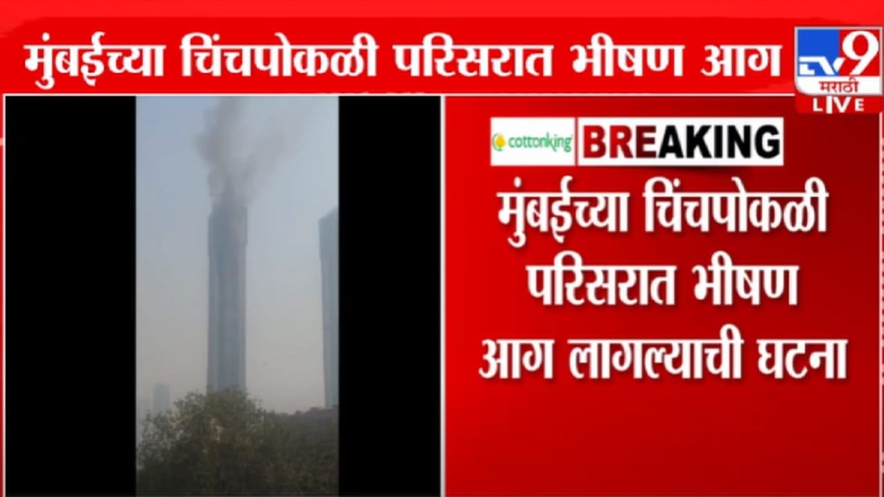 Chinchpokli Fire Video : मुंबईच्या चिंचपोकळीतील इमारतीत अग्नितांडव, भीषण आगीचा बघा VIDEO