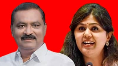 आष्टीवरुन पंकजा मुडें अन् सुरेश धस यांच्यात वादंग, इकडे नाही तर तुमच्या मतदारसंघावर..., धस यांचा टोला