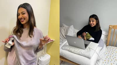 बाळाला स्तनपान करणाऱ्या राधिका आपटेच्या हातात शॅम्पेनचा ग्लास पाहून भडकले नेटकरी