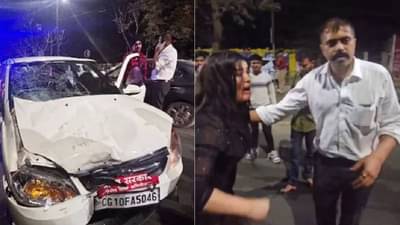 रशियन तरुणी मांडीवर बसली, नियंत्रण सुटलं; कारची थेट स्कूटीला धडक; पुढे काय घडलं?