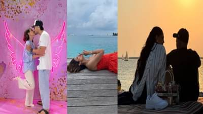 कॅमेरासमोर लिप-लॉक,ते हातात हात घेत फोटो; बॉलिवूड स्टार्सचे रोमँटिक व्हॅलेंटाईन सेलिब्रेशन