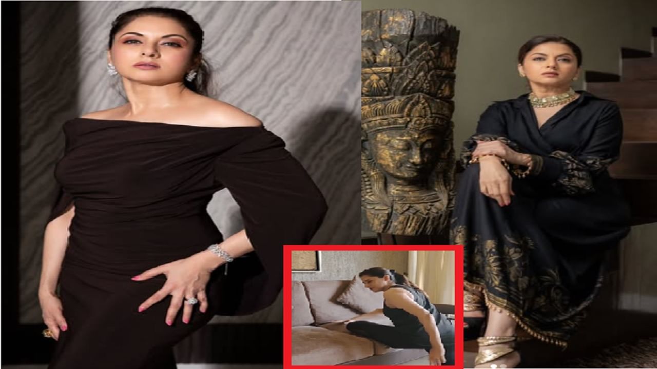 ना जीम, ना लाखोंचं डाएट तरही इतकी सुंदर; 54 वर्षांच्या भाग्यश्रीचा सोफा वर्कआउट होतोय व्हायरल