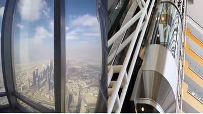 बुर्ज खलिफा इमारतीमधील लिफ्ट रॉकेटसारखी वर जाते; स्पीड जाणून चक्कर येईल