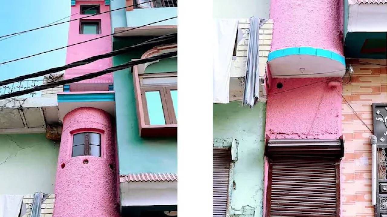 3 फुटात 3 मजली 'पॅलेस', लोक इंजीनिअरच्या शोधात