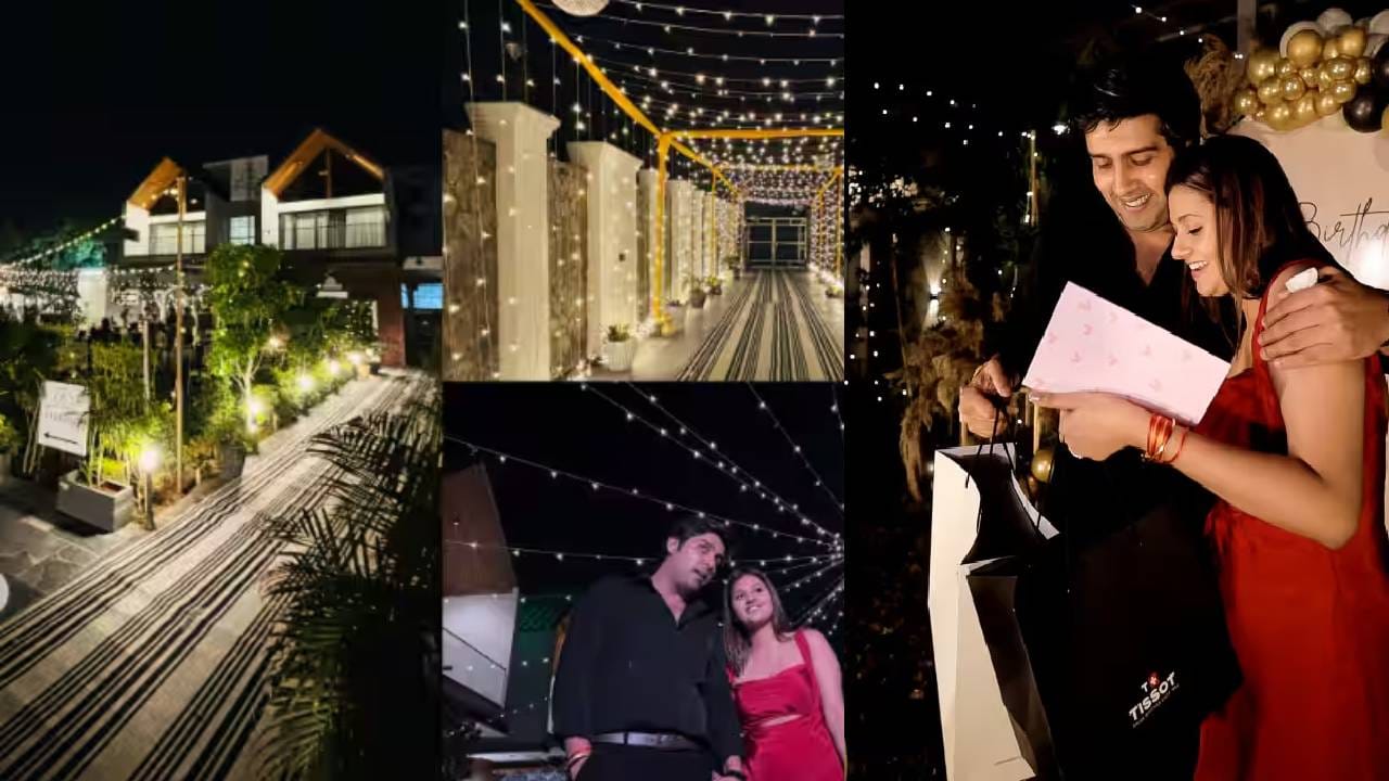 अंजलीने अत्यंत भव्यदिव्य पद्धतीने बॉयफ्रेंड आकाशचा वाढदिवस साजरा केला आहे. रोषणाई आणि फुग्यांनी सर्वत्र सजावट करण्यात आली. यावेळी अंजलीने लाल रंगाचा सुंदर ड्रेस परिधान केला होता. 
