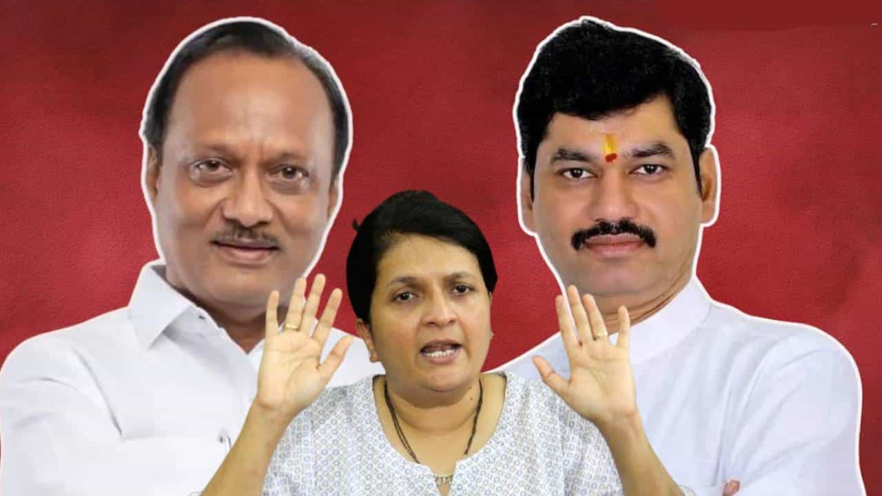 अजित पवारांकडून धनंजय मुंडेंची पाठराखण, अंजली दमानिया म्हणाल्या, यांना कोर्टातूनच...