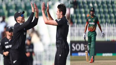 BAN vs NZ : न्यूझीलंडसमोर 237 धावांचं आव्हान, बांगलादेश रोखणार? पाकिस्तानचं लक्ष