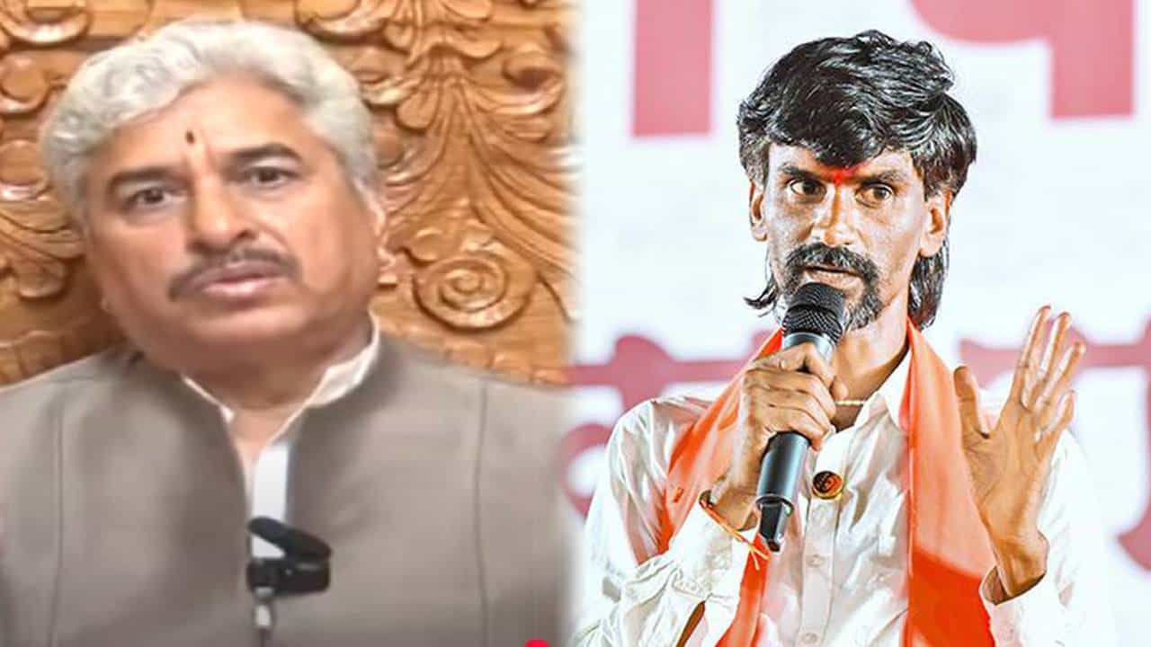 Manoj Jarange Patil Video : '...ते दिसलं नाही का?', बीड हत्या प्रकरणावरून जरांगेंचा थेट नामदेव शास्त्रींनाच सवाल