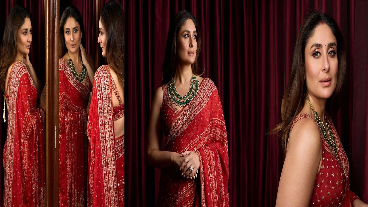 अभिनेत्री करीना कपूर हिने आता देखील काही फोटो सोशल मीडियावर पोस्ट केले आहे. फोटोमध्ये अभिनेत्री पारंपरिक लूकमध्ये प्रचंड सुंदर दिसत आहे. 