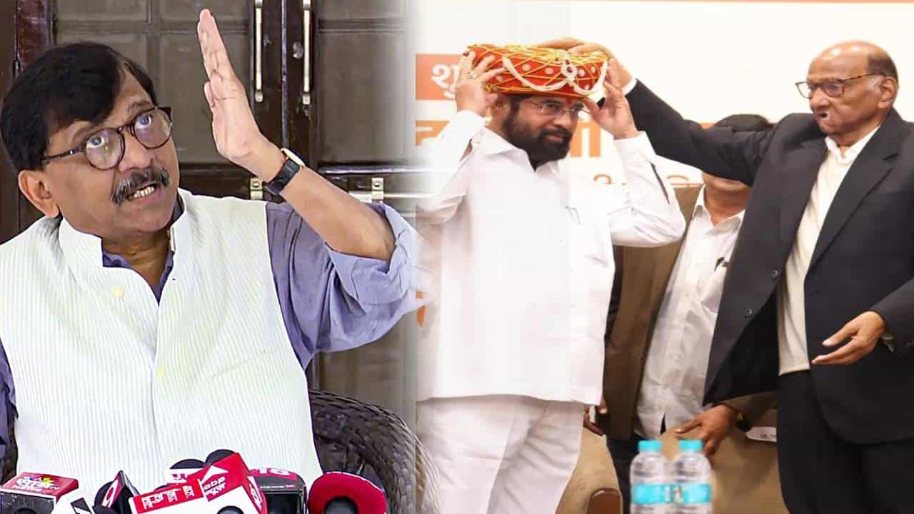 Sanjay Raut Video : 'शिंदेंसारखा आतंरराष्ट्रीय दलाल आता पवारांसोबत', 'त्या' सत्कारावरून राऊत संतापले