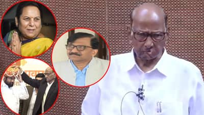 एकनाथ शिंदे ते नीलम गोऱ्हे व्हाया संजय राऊत; शरद पवार यांच्या पत्रकार परिषदेतील 5 मुद्दे