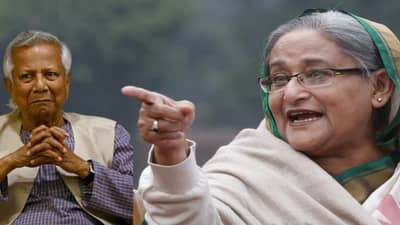 इंशाअल्लाह बांगलादेशात परतणार, दहशतवाद्यांचे हे सरकार संपवणार...शेख हसीना यांचा मोहम्मद युनूस यांना अतिरेकी म्हणत इशारा