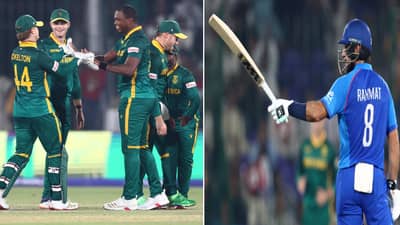 AFG vs SA : रहमत शाहची एकाकी झुंज अपयशी, दक्षिण आफ्रिकेचा दणदणीत विजय, अफगाणिस्तानवर 107 धावांनी मात