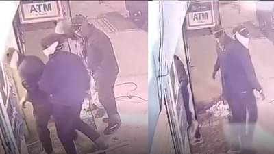 ATM तारेने बांधलं, बोलेरोने खेचून उखडलं, पण.... चोरांचा कारनामा सीसीटीव्हीत कैद