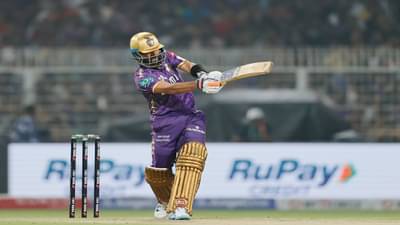 KKR vs RCB : 4 षटकार-6 चौकार, कर्णधार Ajinkya Rahane याचा धमाका, पहिल्याच सामन्यात तुफानी फिफ्टी