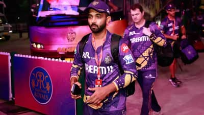 MI vs KKR : कोलकाता नाईट रायडर्सच्या पराभवानंतर अजिंक्य रहाणेनं असं फोडलं खापर, म्हणाला...