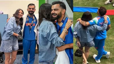 PHOTOS: डेनिम शर्ट, शॉर्ट, ब्रेसलेट्स; चॅम्पियन्स ट्रॉफीच्या फायनलसाठी अनुष्काची इतक्या कोटींची शॉपिंग