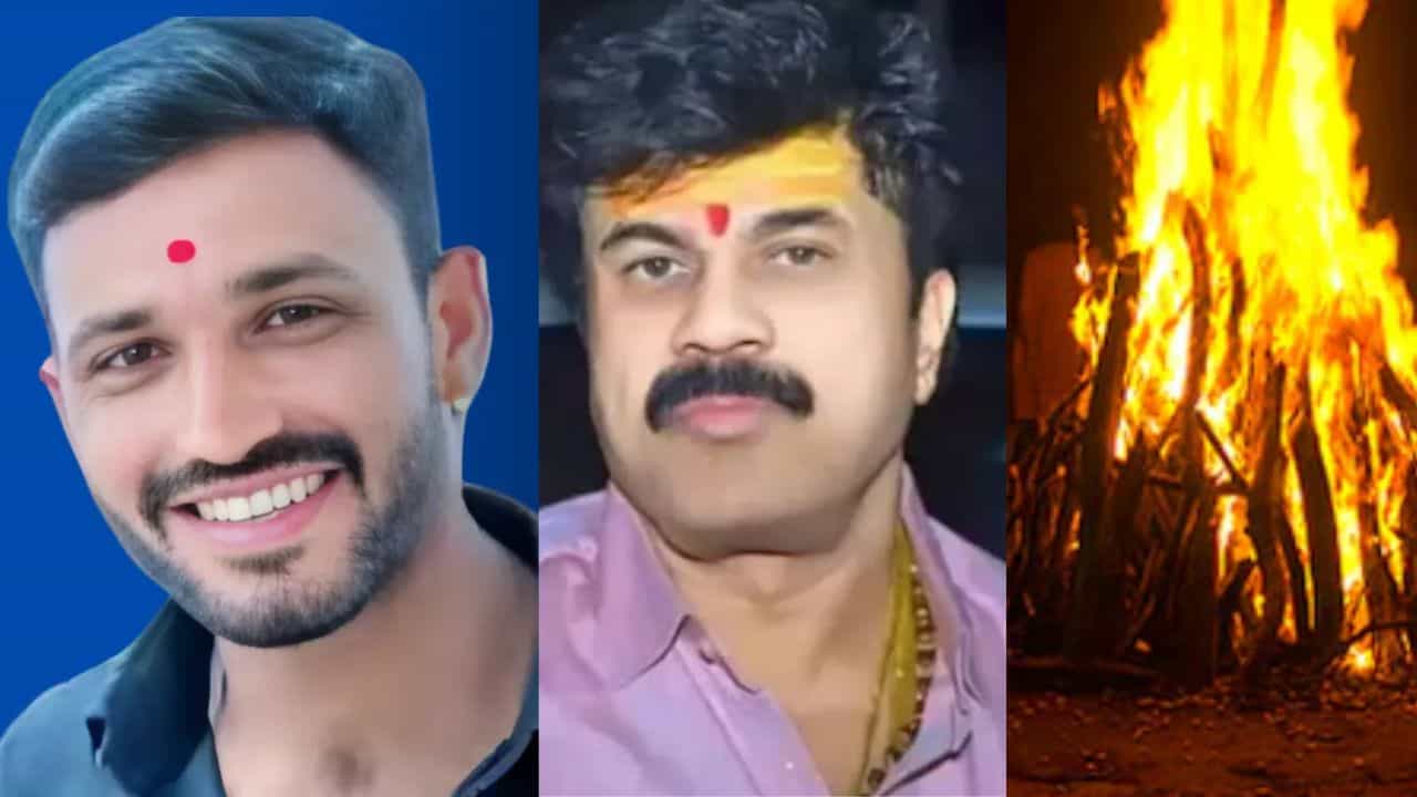 Buldhana News : बुलढण्यात वाल्मिक कराड, कृष्णा आंधळे, घुलेचे फोटो जाळले