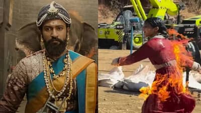 Video: क्रूर औरंगजेबाने मुलीला जिवंत जाळलं! मराठमोळ्या स्टंट गर्लने शूट केलाय छावामधील तो धडकी भरवणारा सीन