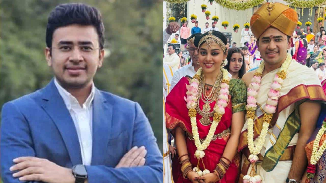 भाजप खासदार तेजस्वी सूर्या अडकले लग्नबंधनात! पत्नी आहे लोकप्रिय गायिका, जाणून घ्या तिच्याविषयी