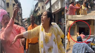 शिंदे गटाच्या माजी नगरसेवकाला शिवसेनेच्याच महिला कार्यकर्तीने भर रस्त्यात चोपलं