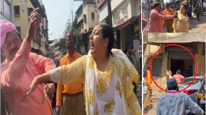 शिंदे गटाच्या माजी नगरसेवकाला शिवसेनेच्याच महिला कार्यकर्तीने भर रस्त्यात चोपलं