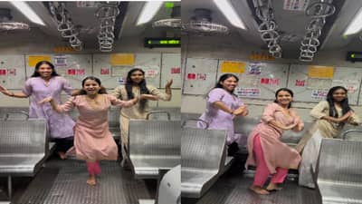 ‘तो विमान गो’गाण्यावर मुंबई लोकलमध्ये तरुणींचा कमाल डान्स; पाहा हा भन्नाट व्हिडीओ