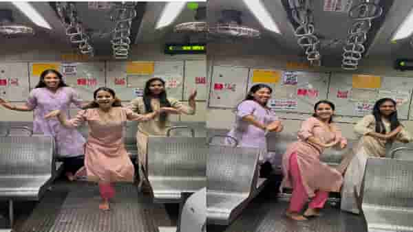 ‘तो विमान गो’गाण्यावर मुंबई लोकलमध्ये तरुणींचा कमाल डान्स; पाहा हा भन्नाट व्हिडीओ