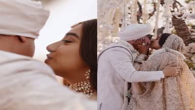 एकमेकांना हार घालताच प्राजक्ताने नवऱ्यासोबत केलं लिपलॉक; अभिनेत्रीने शेअर केला व्हिडीओ 