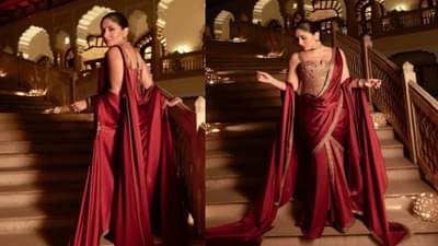 IIFA Awards:लाल टिकली, लाल साडी; पतौडी घराण्याची सून करीनाचा शाही लूक; सर्वांच्या नजरा खिळल्या