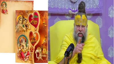 लोकांची बुद्धी भ्रष्ट केली आहे...., लग्नपत्रिकेवर देवीदेवतांचे फोटो का छापू नये? प्रेमानंद महाराजांनी सांगितलं कारण