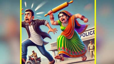 पतीने चोरून चेक केला पत्नीचा मोबाईल, मग काय बेलन्याने धु धु धुतले, पुढे झाले काय?