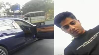 पुण्यात भररस्त्यात तरुणाचे अश्लील चाळे, वडिलांची पहिली प्रतिक्रिया समोर, म्हणाले त्याने लघुशंका  सिग्नलवर नाही तर माझ्या...