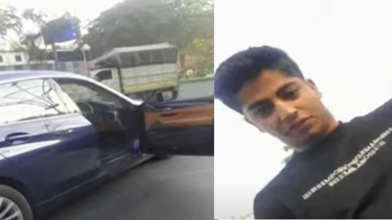 पुण्यात भररस्त्यात तरुणाचे अश्लील चाळे, वडिलांची पहिली प्रतिक्रिया समोर, म्हणाले 'त्याने लघुशंका  सिग्नलवर नाही तर माझ्या...'