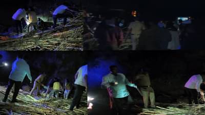 अख्खा उसाचा ट्रक अंगावर पलटला, चार कामगार जागीच ठार; छत्रपती संभाजीनगरावर शोककळा