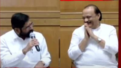 तुम्हाला खुर्ची फिक्स ठेवता आली नाही, त्याला मी काय करू?; अजितदादांचा एकनाथ शिंदेंना मिश्कील टोला; Video व्हायरल