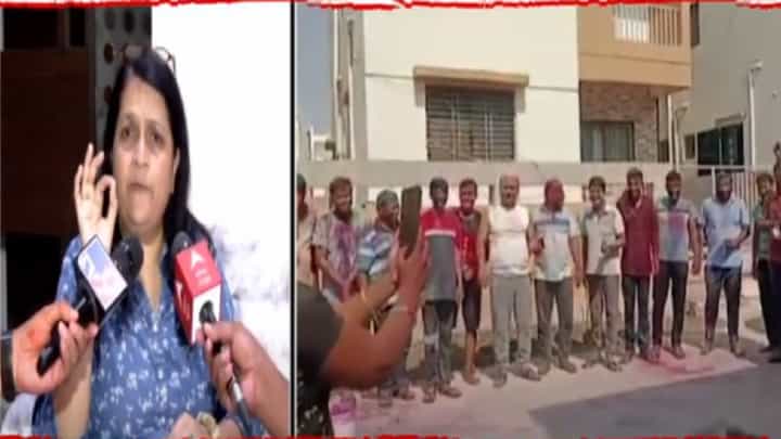 Santosh Deshmukh Case : चक्क न्यायाधीशासोबत सक्तीच्या रजेवरच्या पोलिसांची रंगाची उधळण? दमानियांकडून थेट फोटो अन् व्हिडीओ ट्विट Santosh Deshmukh Case : चक्क न्यायाधीशासोबत सक्तीच्या रजेवरच्या पोलिसांची रंगाची उधळण? दमानियांकडून थेट फोटो अन् व्हिडीओ ट्विट