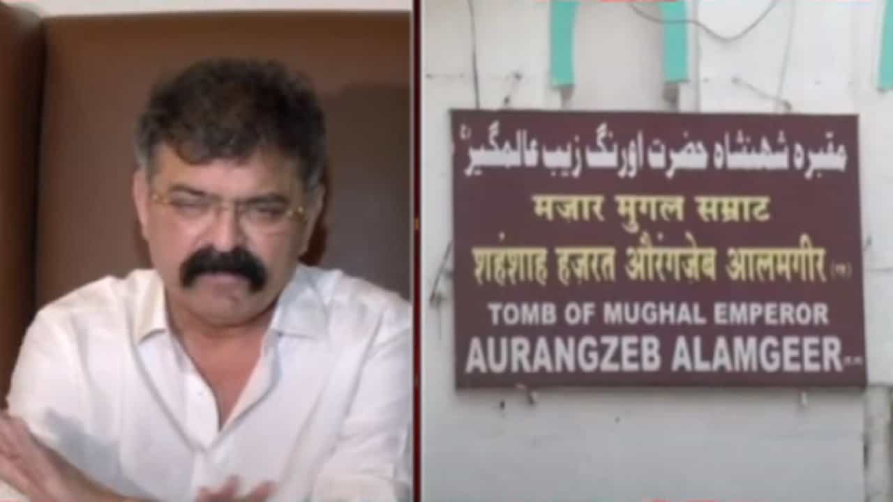 Jitendra Awhad Video : आलमगीर औरंगजेब हा आव्हाडांचा दैवत? 'जितूमियाँ' म्हणत शिवसेनेच्या खासदाराचा घणाघात
