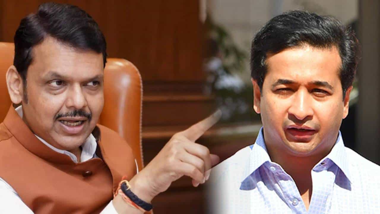 Nitesh Rane Video : देवेंद्र फडणवीस यांची पहिल्यांदाच नितेश राणेंना तंबी, 'त्या' विधानावरून फटकारलं