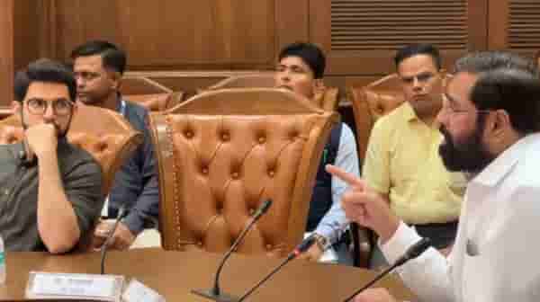 समोरच बसले, एकटक पाहिलं... सत्ताबदलानंतर पहिल्यांदाच आदित्य ठाकरे आणि एकनाथ शिंदे समोरासमोर, बैठकीत नेमकं काय घडलं?