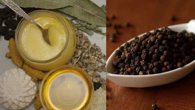 तुपासोबत काळी मिरीचे सेवन केल्यास शरीराला मिळतात हे आश्चर्यकारक फायदे, जाणून घ्या