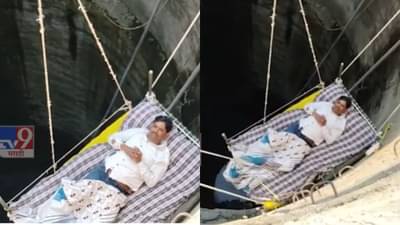 Jalna News : शेतकऱ्यांच्या कर्जमाफीसाठी पठ्ठ्या थेट विहिरीत उतरला; जालन्यात ठाकरे गटाच्या पदाधिकाऱ्याचं आंदोलन